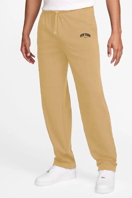 Erkek Regular Fit New York Baskılı İnce Eşofman Altı SPR25EA01