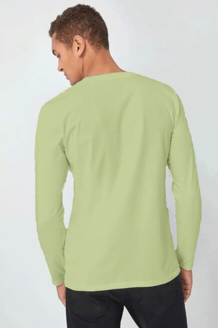 Erkek Uzun Kollu New York Baskılı Baskılı Tshırt SPR25TS37