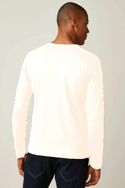 Erkek Uzun Kollu New York Baskılı Baskılı Tshırt SPR25TS37