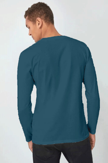 Erkek Uzun Kollu Orta Brooklyn Baskılı Tshırt SPR25TS40