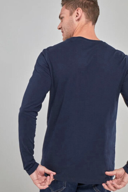 Erkek Uzun Kollu Orta Brooklyn Baskılı Tshırt SPR25TS40