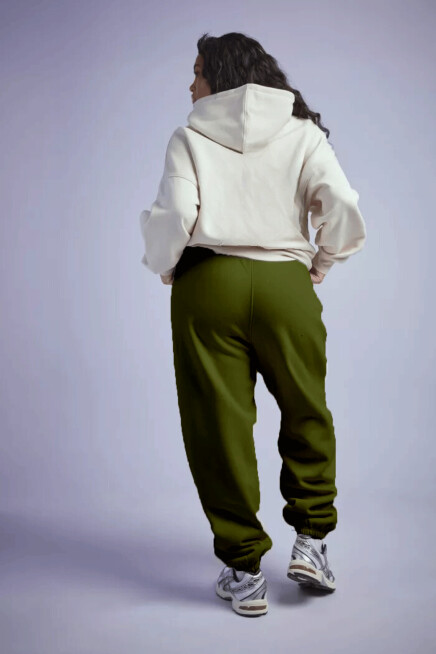 Kadın Battal Rahat Kesim İnce Eşofman Altı SPR24BEAK51