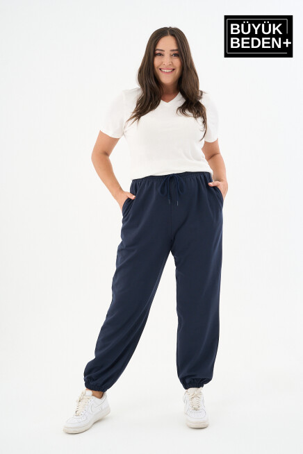 Kadın Battal Rahat Kesim İnce Eşofman Altı SPR24BEAK51