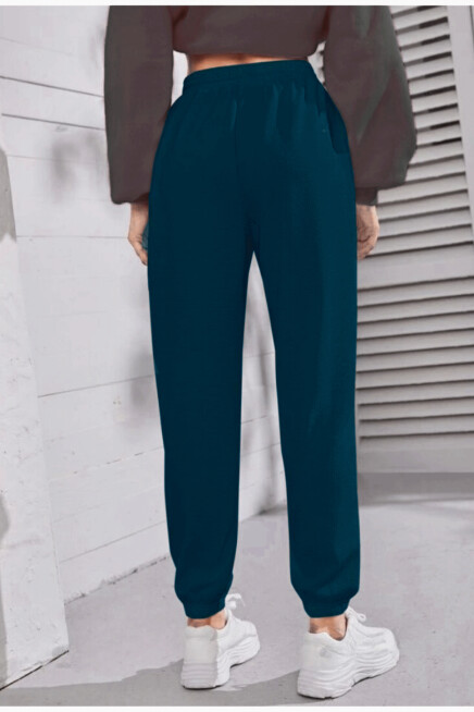 Kadın Bel ve Paça Lastikli İnce Eşofman Altı SPR24EAK82