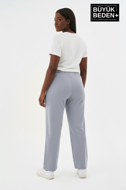 Kadın Büyük Beden BROOKLYN 1970 Baskılı Paça Reçme ince Eşofman Altı SPR26EAK952-3