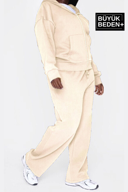 Kadın Büyük Beden Buyuk Brooklyn Baskılı İnce Eşofman Altı  SPR25BEAK50