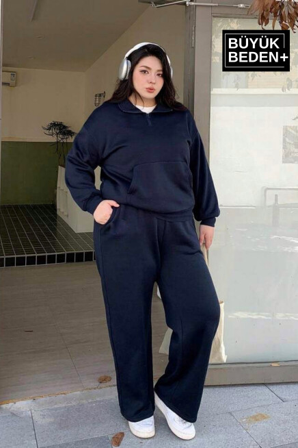 Kadın Büyük Beden İnce Eşofman Altı  SPR25BEAK52