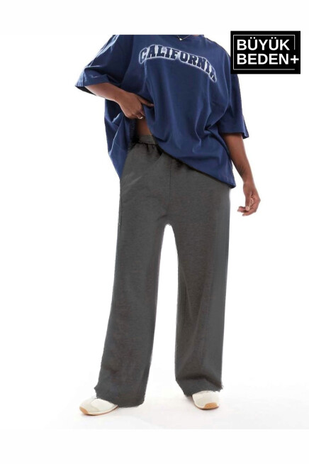 Kadın Büyük Beden İnce Eşofman Altı  SPR25BEAK52