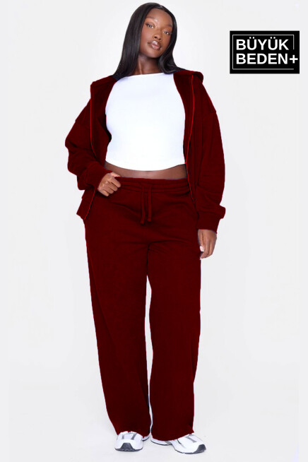 Kadın Büyük Beden İnce Eşofman Altı  SPR25BEAK52