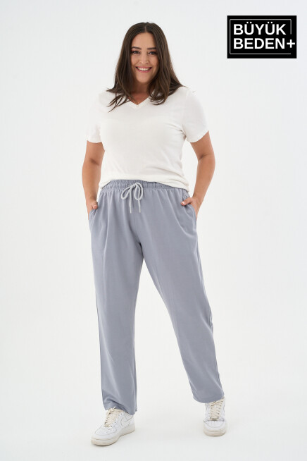 Kadın Büyük Beden İnce Eşofman Altı  SPR25BEAK52