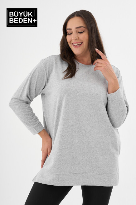Kadın Tunik Büyük Beden  Sweatshırt SPR26BTK990