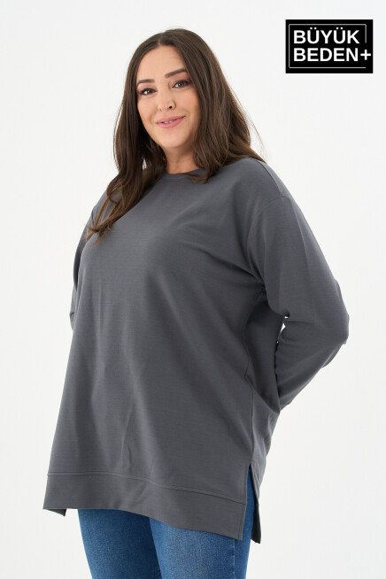 Kadın Tunik Büyük Beden  Sweatshırt SPR26BTK990