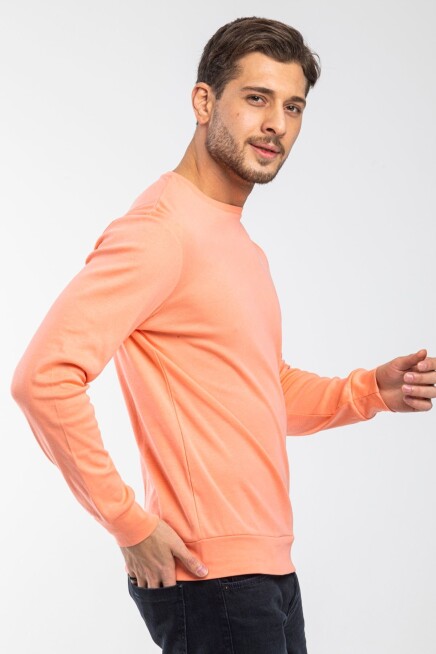 Süperlife Erkek Bisiklet Yaka Slim Fit İnce Sweatshirt SPR 20K17