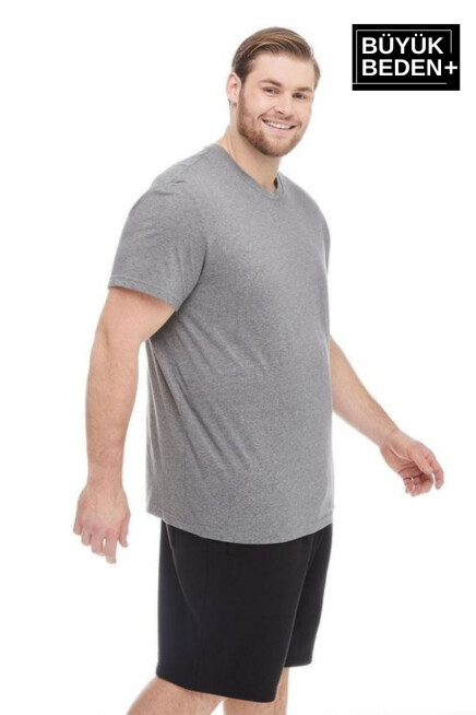  Erkek Büyük Beden Bisiklet Yaka Tshırt SPRBTS10