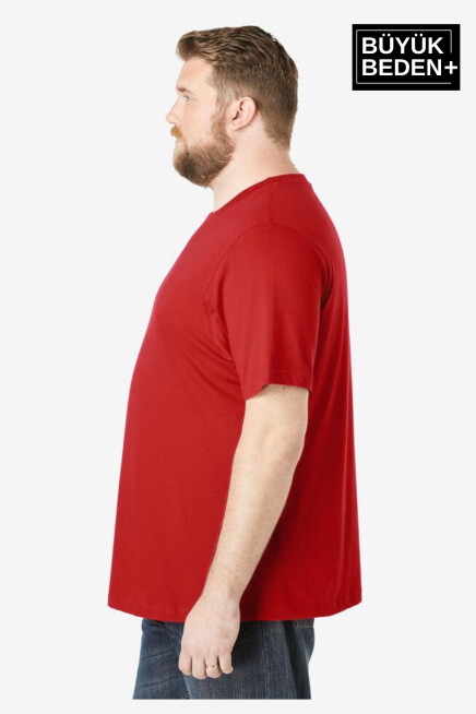  Erkek Büyük Beden Bisiklet Yaka Tshırt SPRBTS10