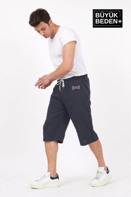Erkek Büyük Beden N.Brooklyn Baskılı Standart &Regular Kalıp Şort SPR25BSR089