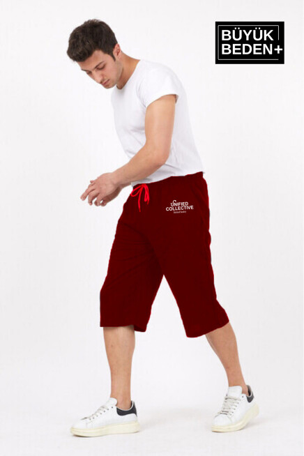 Erkek Büyük Beden Unified Collective Baskılı Standart &Regular Kalıp Şort SPR25BSR088