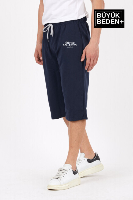 Erkek Büyük Beden Unified Collective Baskılı Standart &Regular Kalıp Şort SPR25BSR088