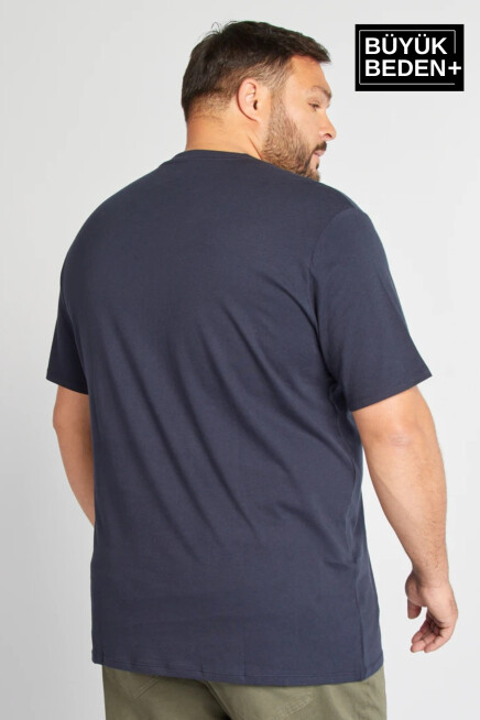 Erkek Büyük Beden V Yaka Tshırt SPRBTS09