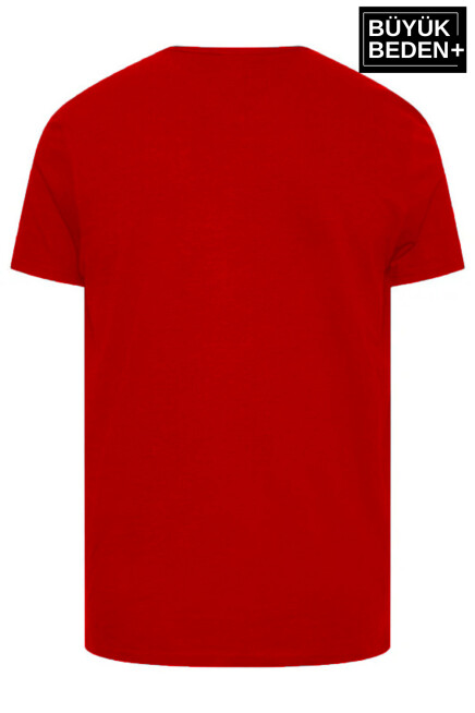Erkek Büyük Beden V Yaka Tshırt SPRBTS09