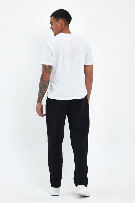 Erkek İçi Polarlı 3 iplik Kalın B.Brooklyn Baskılı Eşofman Altı SPR25EA96