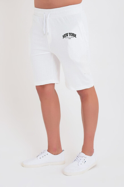 Erkek New York Baskılı Standart &Regular Kalıp Şort SPR25SR085