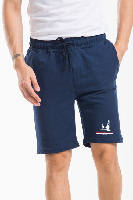 Erkek Yelken Baskılı Standart &Regular Kalıp Şort SPR25SR083