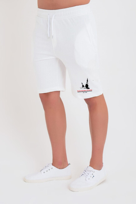 Erkek Yelken Baskılı Standart &Regular Kalıp Şort SPR25SR083