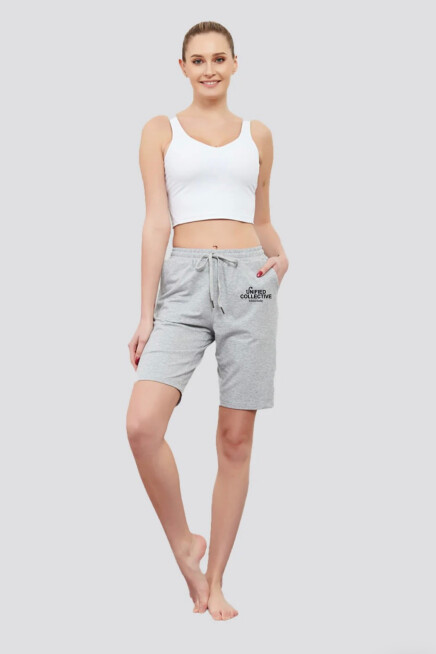 Kadın Unified Collective Baskılı Standart &Regular Kalıp Şort SPR25SRK084