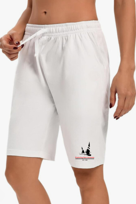 Kadın Yelken Baskılı Standart &Regular Kalıp Şort SPR25SRk083