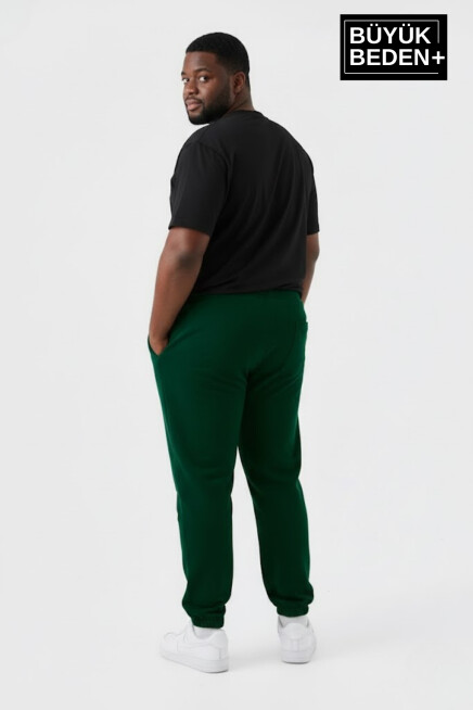 Erkek Büyük Beden BROOKLYN Baskılı Paça Lastikli  Jogger İnce Eşofman Altı  SPR26BEA951-2