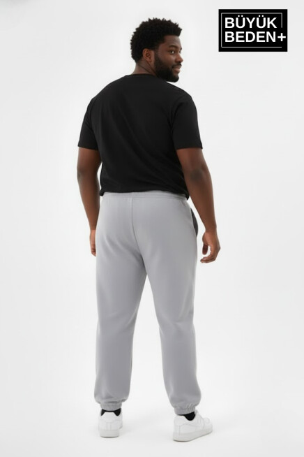 Erkek Büyük Beden Paça Lastikli İki İplik Rahat Kalıp ince Eşofman Altı SPR26BEA951