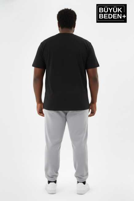 Erkek Büyük Beden Paça Lastikli İki İplik Rahat Kalıp ince Eşofman Altı SPR26BEA951