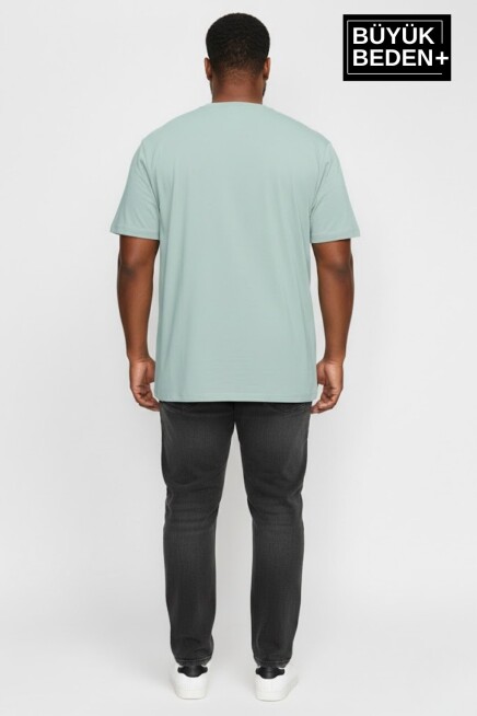 Erkek Büyük Beden Unified Collective Baskılı 3xl-6xl Bisiklet Yaka Tshırt SPR26BTS510-10