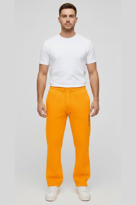 Erkek İçi Polarlı 3 iplik Kalın Brooklyn Baskılı Eşofman Altı SPR25EA70