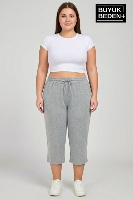 Kadın Büyük Beden 3’lü Kapri Şort Seti 3XL-6XL SPR26BSRK591+3