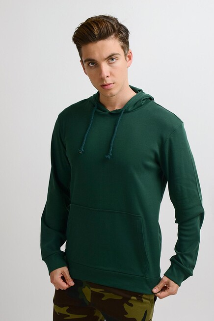 Erkek Kapşonlu Slim Fit Sweatshirt SPR 925