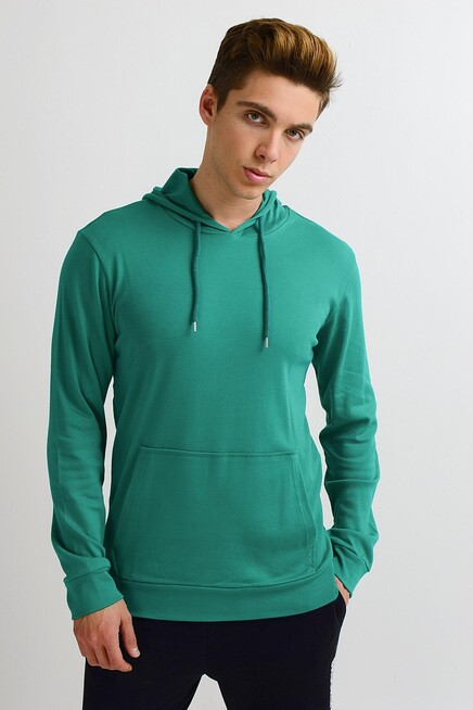 Erkek Kapşonlu Slim Fit Sweatshirt SPR 925