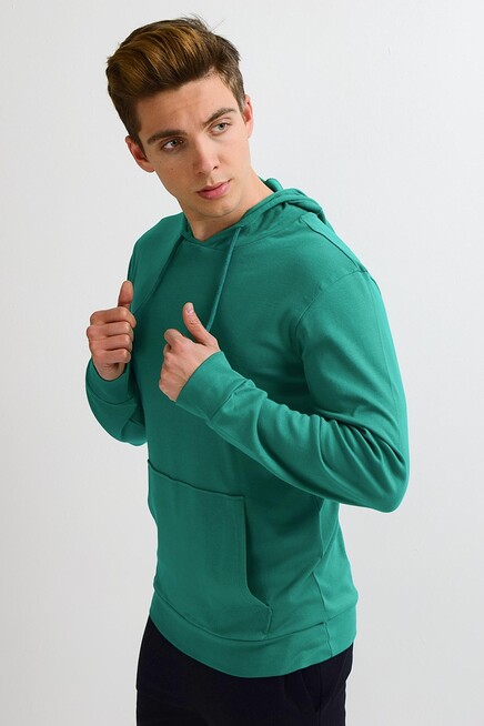 Erkek Kapşonlu Slim Fit Sweatshirt SPR 925