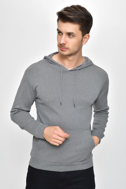 Erkek Kapşonlu Slim Fit Sweatshirt SPR 925