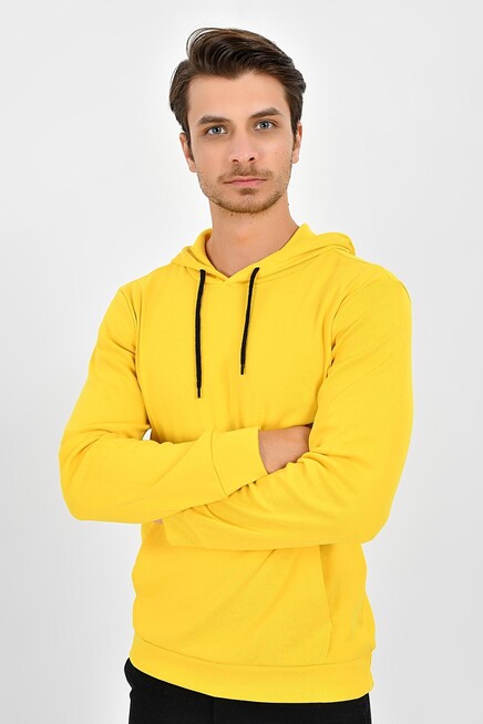 Erkek Kapşonlu Slim Fit Sweatshirt SPR 925