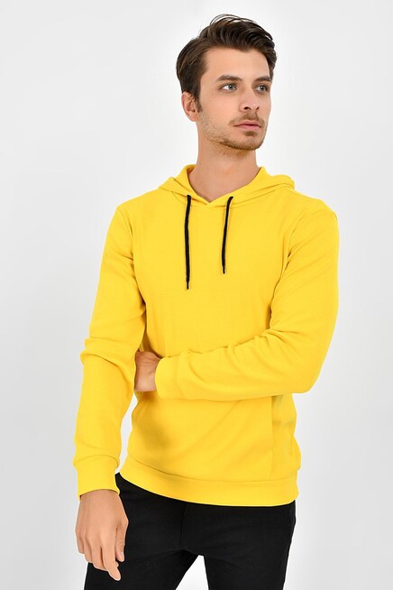 Erkek Kapşonlu Slim Fit Sweatshirt SPR 925