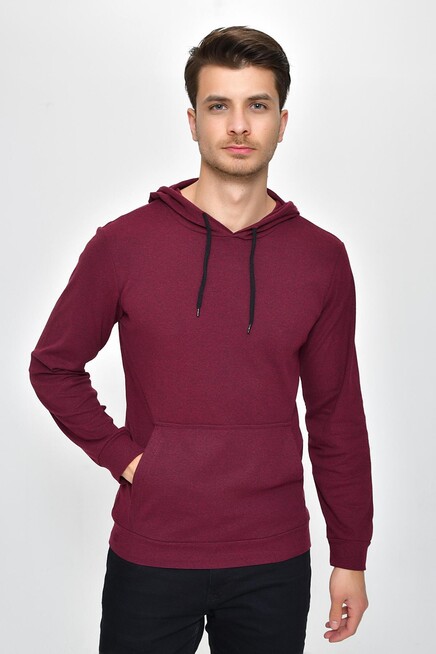 Erkek Kapşonlu Slim Fit Sweatshirt SPR 925