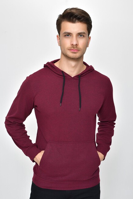 Erkek Kapşonlu Slim Fit Sweatshirt SPR 925