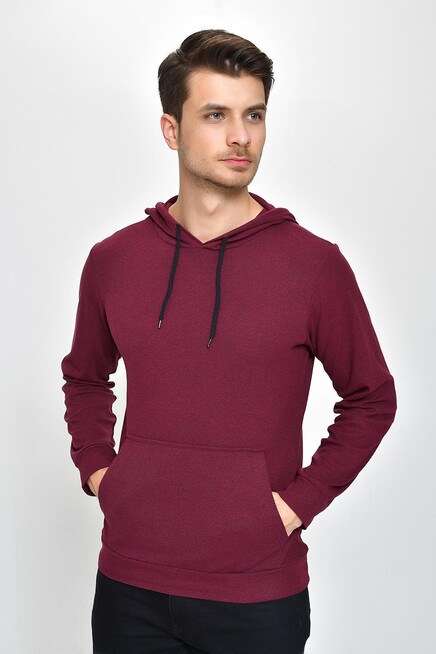 Erkek Kapşonlu Slim Fit Sweatshirt SPR 925