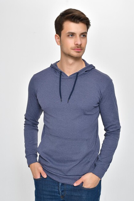 Erkek Kapşonlu Slim Fit Sweatshirt SPR 925