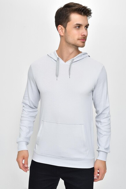 Erkek Kapşonlu Slim Fit Sweatshirt SPR 925