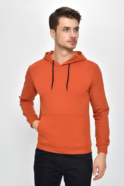 Erkek Kapşonlu Slim Fit Sweatshirt SPR 925