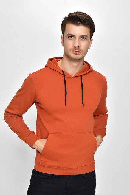 Erkek Kapşonlu Slim Fit Sweatshirt SPR 925