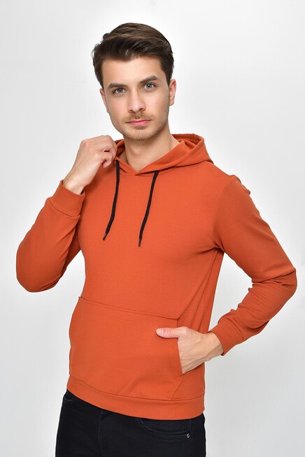 Erkek Kapşonlu Slim Fit Sweatshirt SPR 925